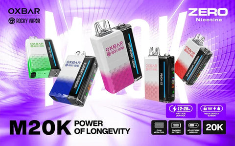 Oxbar- Rocky Vapor M20k - Zero Nicotine