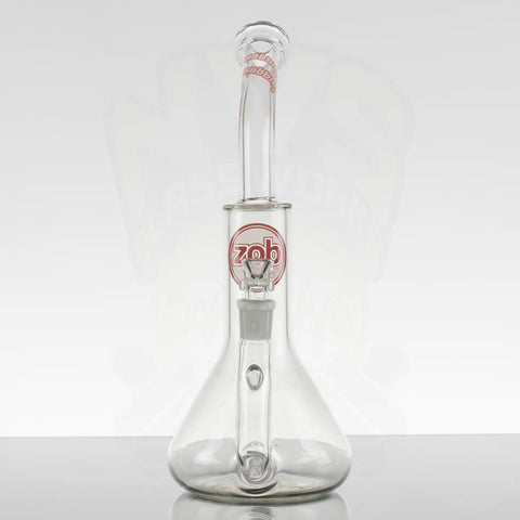ZOB 13.5in Stemless Wubbler Inline – Red White Circle