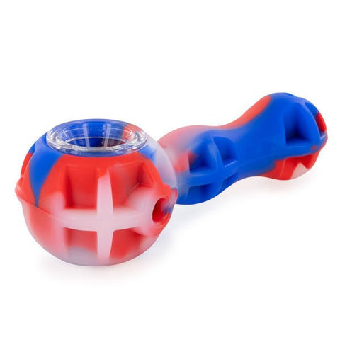 Silicone Pipe - Glass Bowl